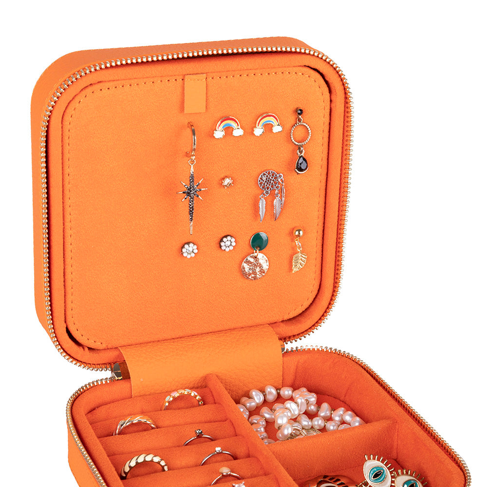 Amanda Genuine Leather Jewelry Box