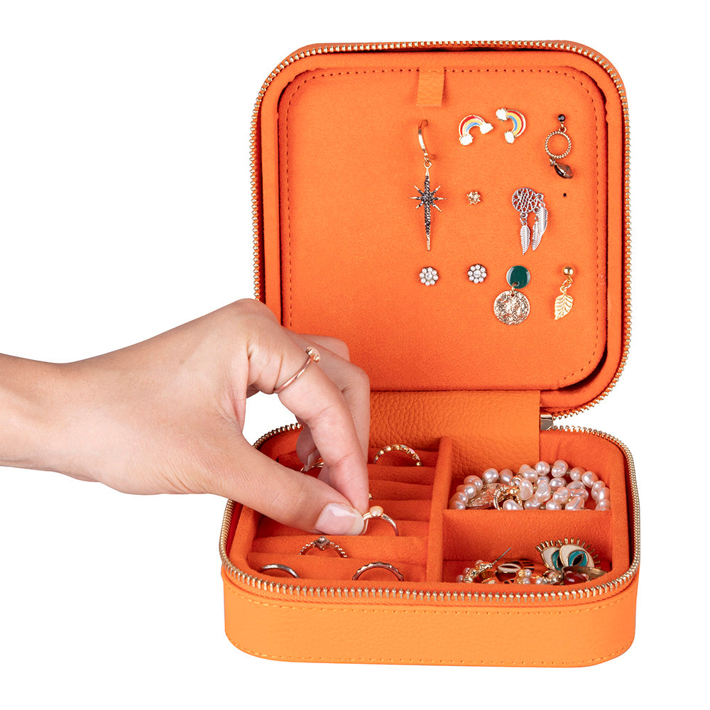 Amanda Genuine Leather Jewelry Box