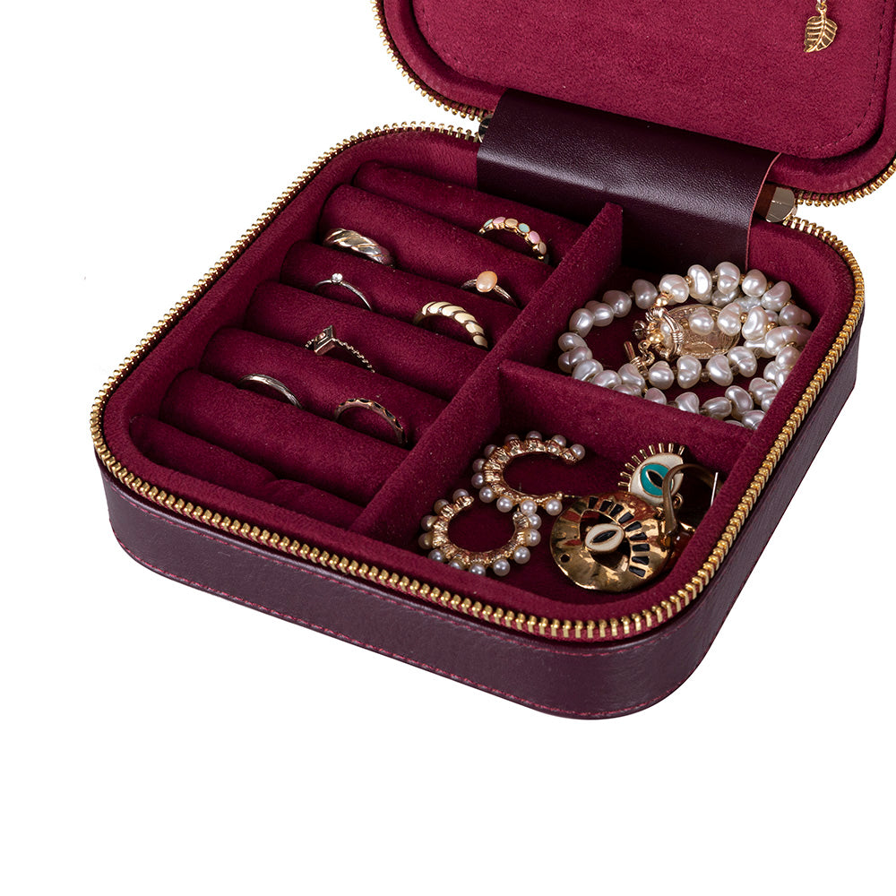 Amanda Genuine Leather Jewelry Box