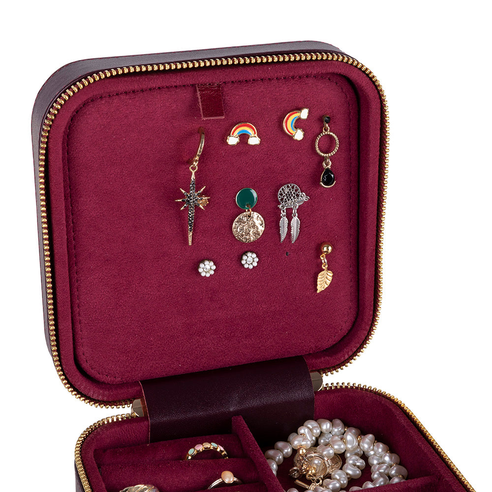 Amanda Genuine Leather Jewelry Box