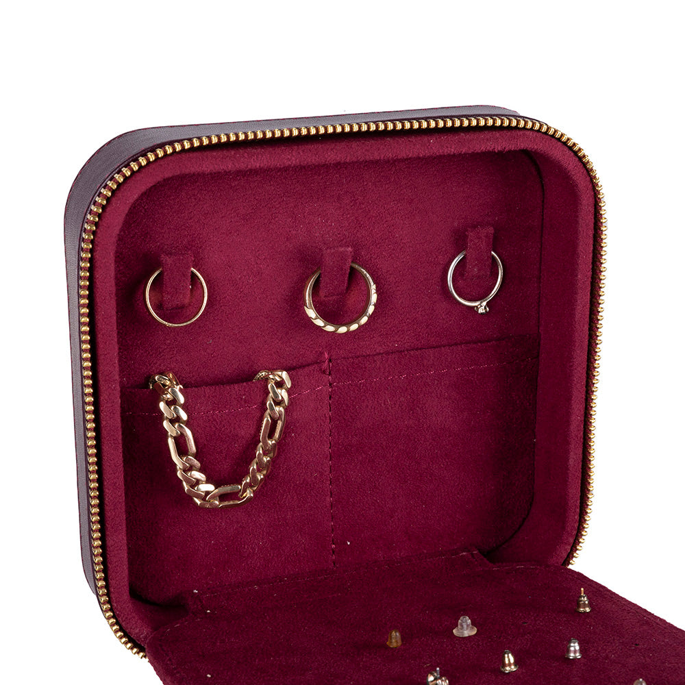 Amanda Genuine Leather Jewelry Box