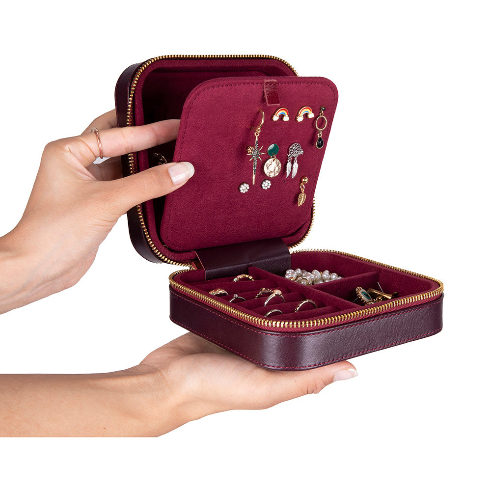 Amanda Genuine Leather Jewelry Box