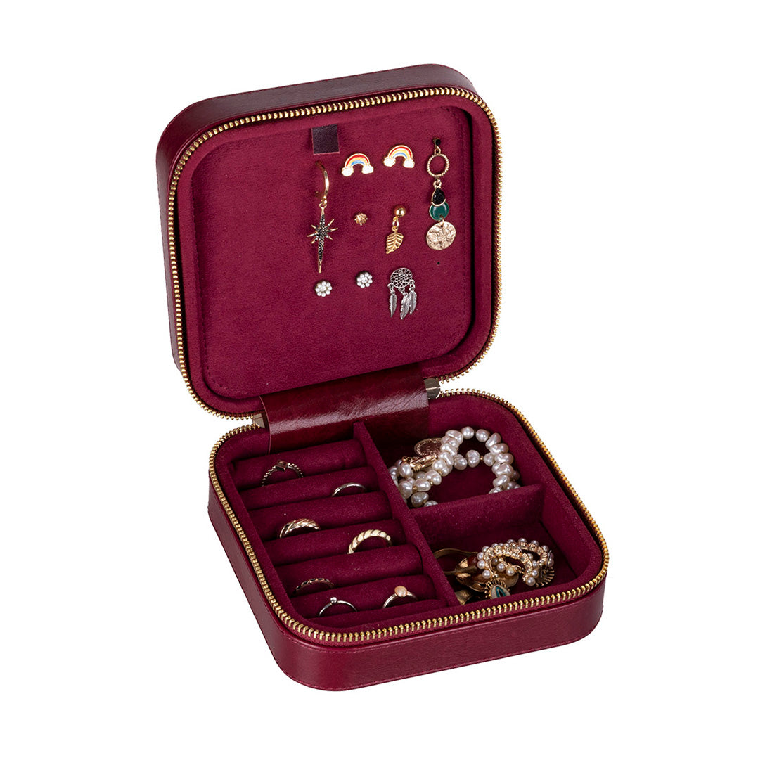 Amanda Genuine Leather Jewelry Box