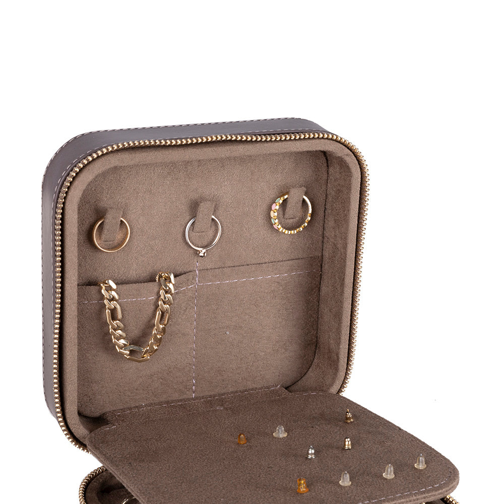Amanda Genuine Leather Jewelry Box