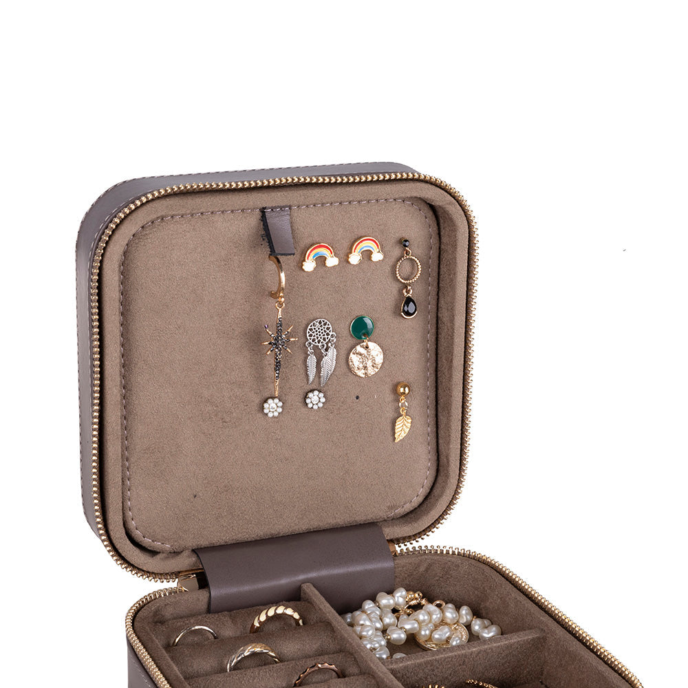 Amanda Genuine Leather Jewelry Box