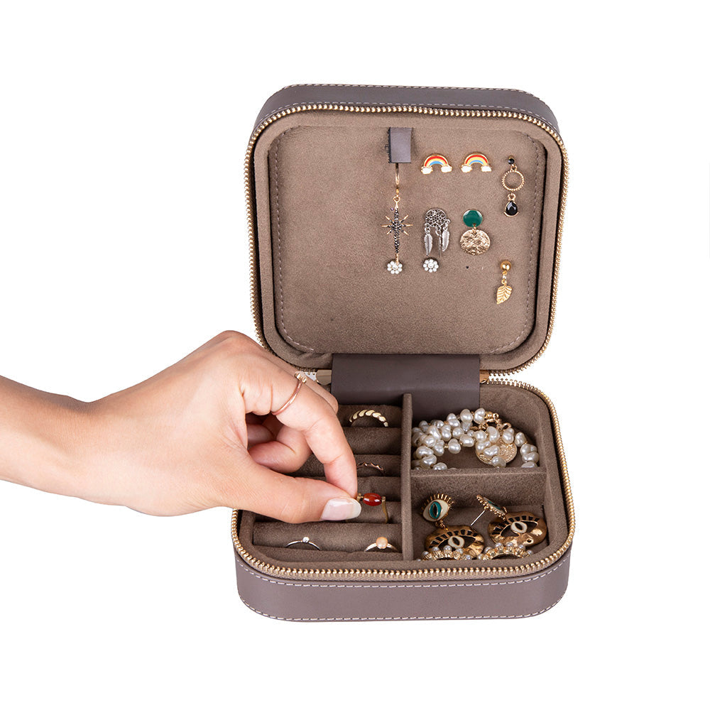 Amanda Genuine Leather Jewelry Box