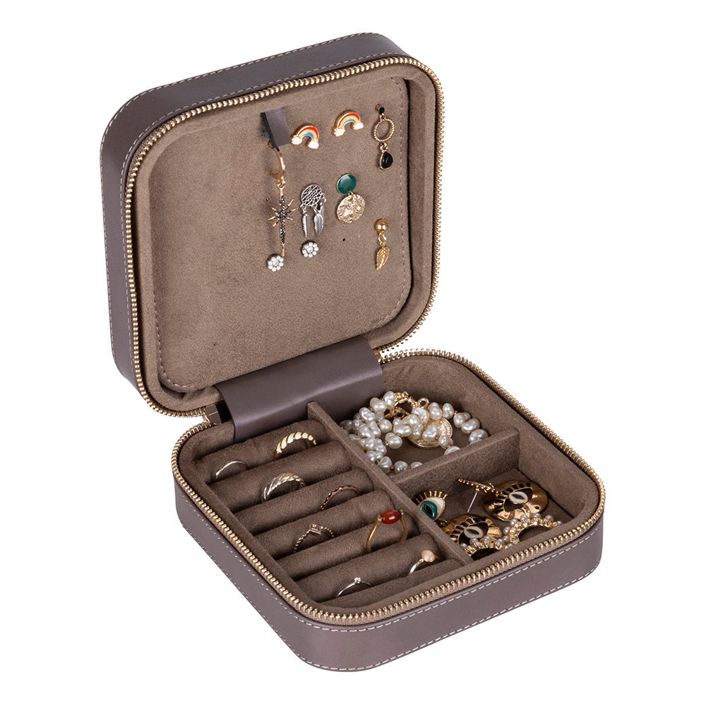 Amanda Genuine Leather Jewelry Box