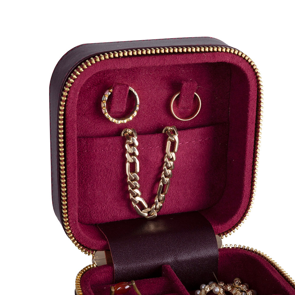 Amanda Genuine Leather Jewelry Box