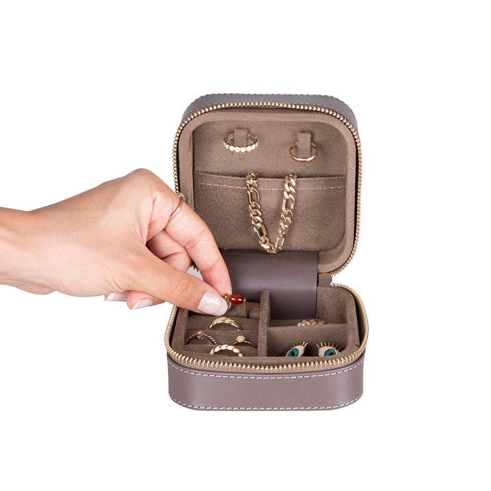 Amanda Genuine Leather Jewelry Box