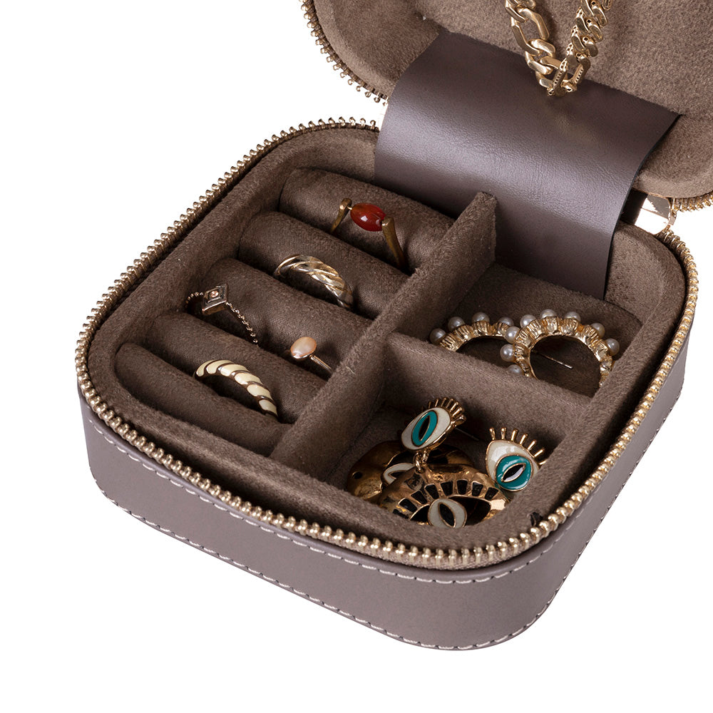 Amanda Genuine Leather Jewelry Box