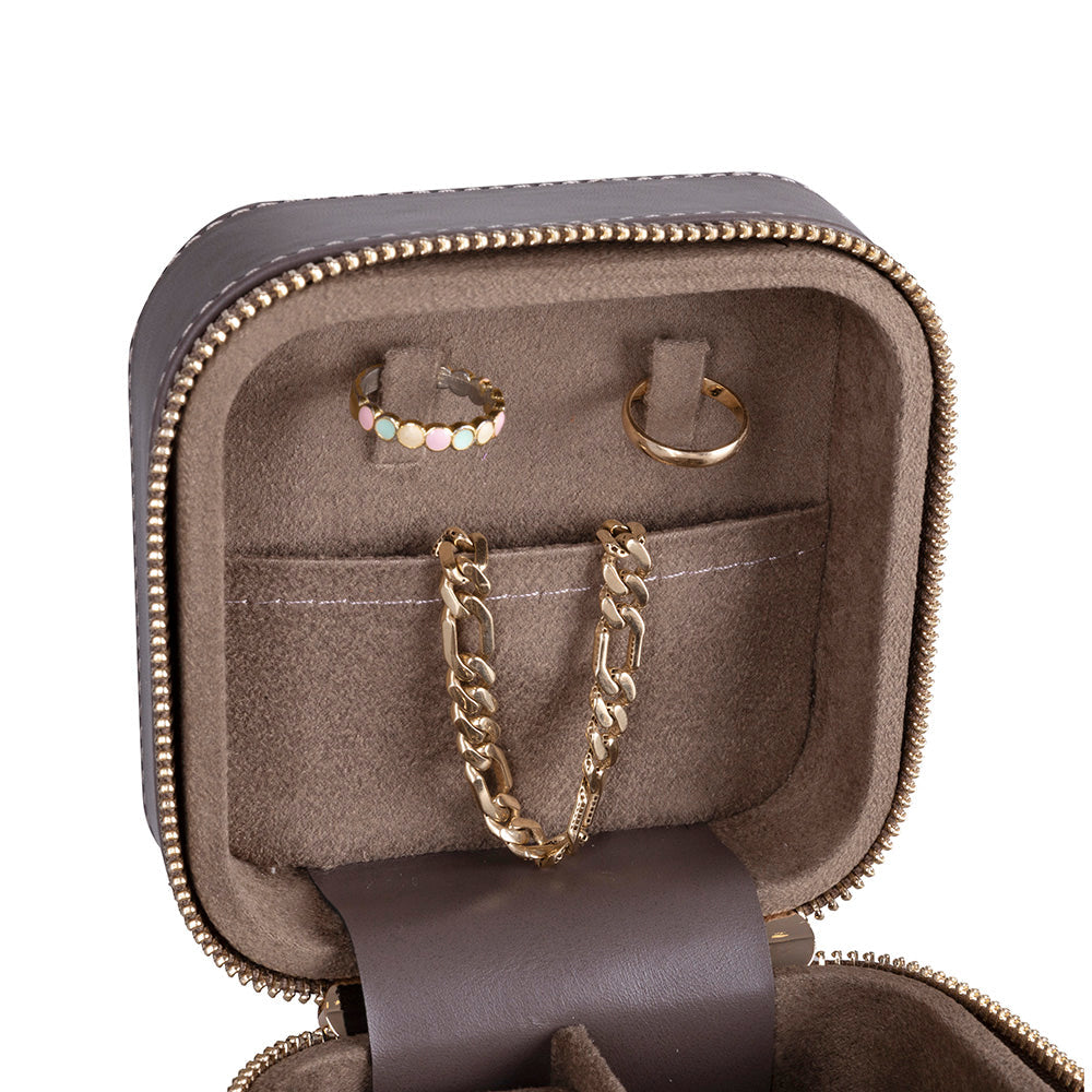 Amanda Genuine Leather Jewelry Box