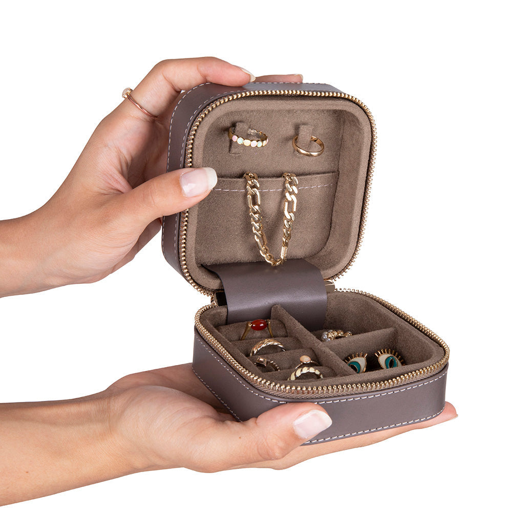 Amanda Genuine Leather Jewelry Box