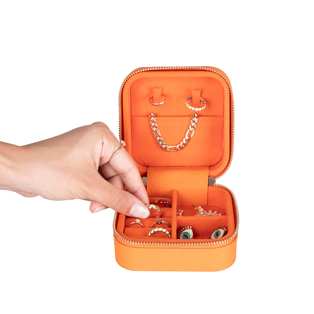 Amanda Genuine Leather Jewelry Box
