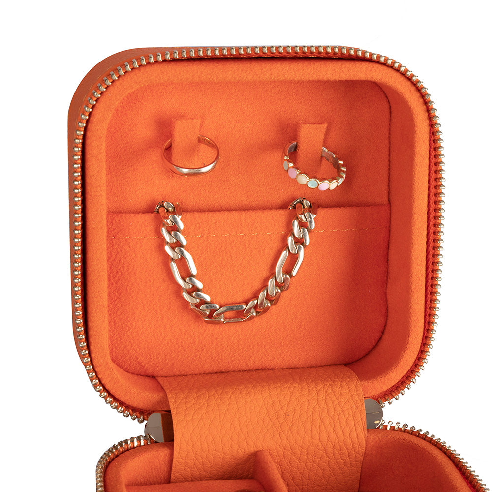 Amanda Genuine Leather Jewelry Box