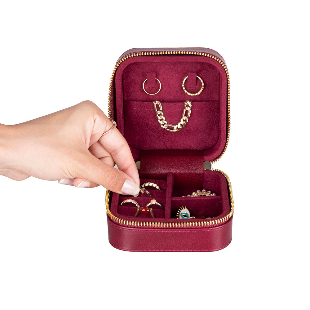 Amanda Genuine Leather Jewelry Box
