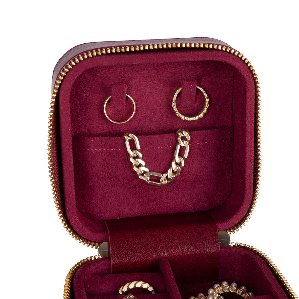 Amanda Genuine Leather Jewelry Box