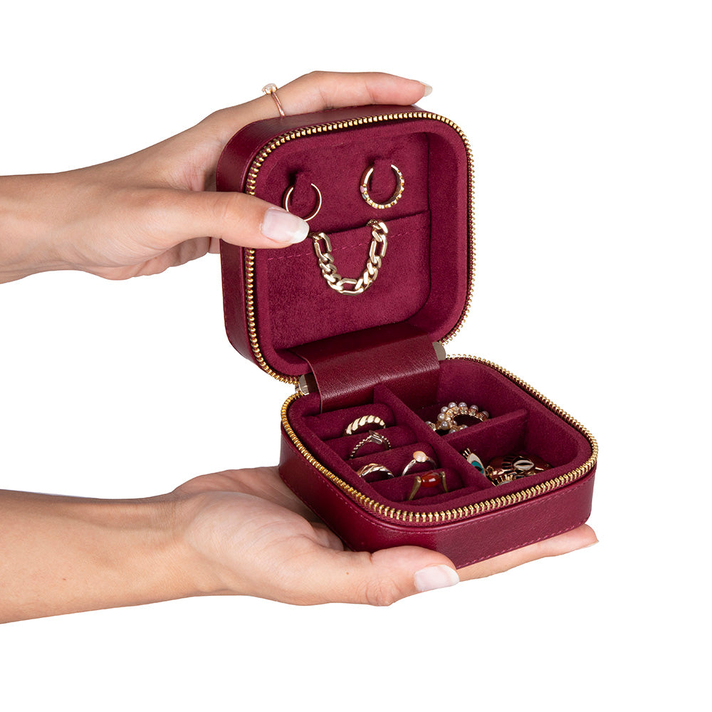 Amanda Genuine Leather Jewelry Box
