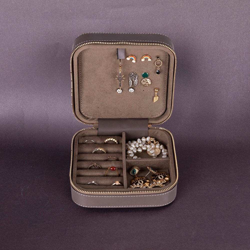 Amanda Genuine Leather Jewelry Box