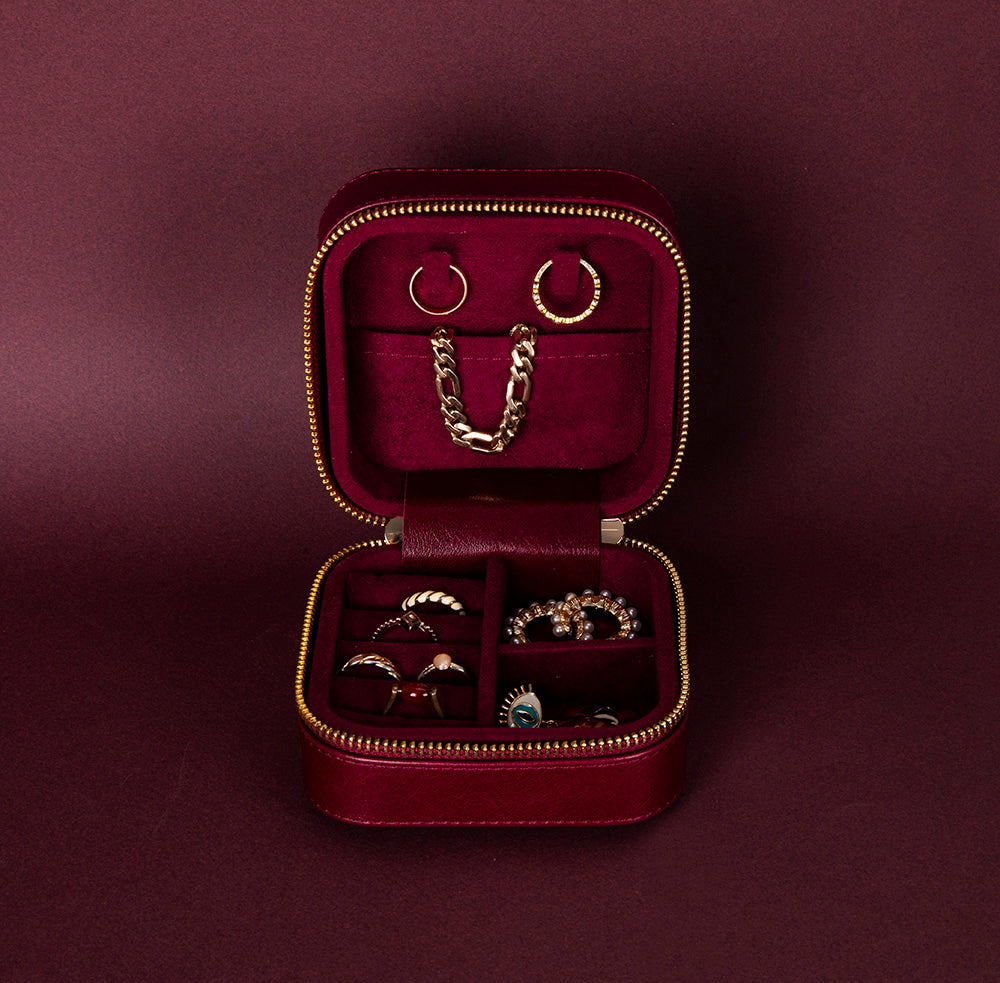 Amanda Genuine Leather Jewelry Box