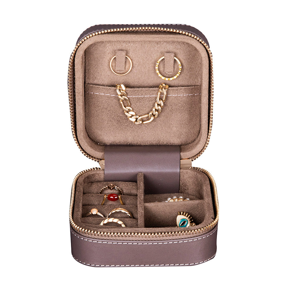 Amanda Genuine Leather Jewelry Box