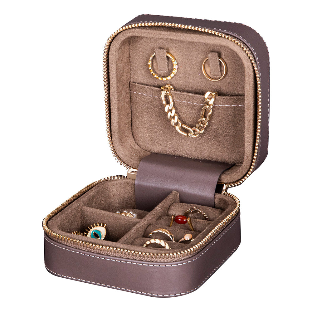 Amanda Genuine Leather Jewelry Box