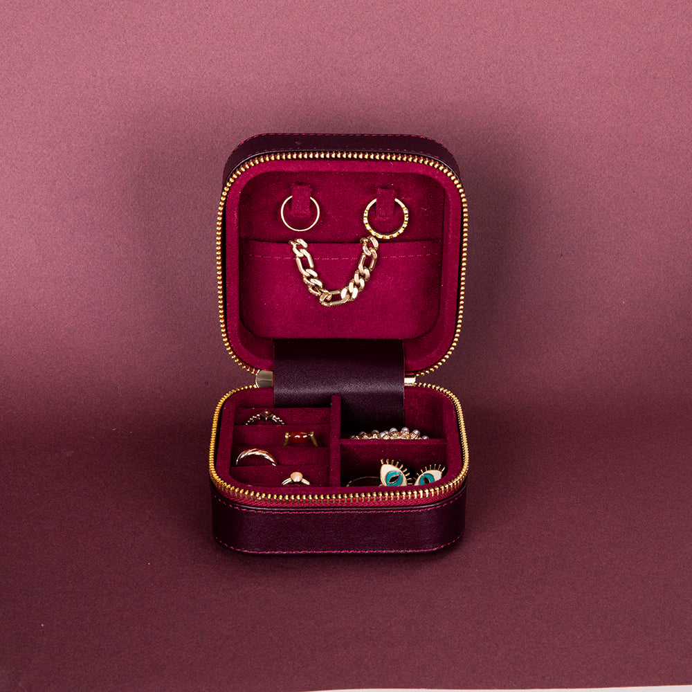 Amanda Genuine Leather Jewelry Box