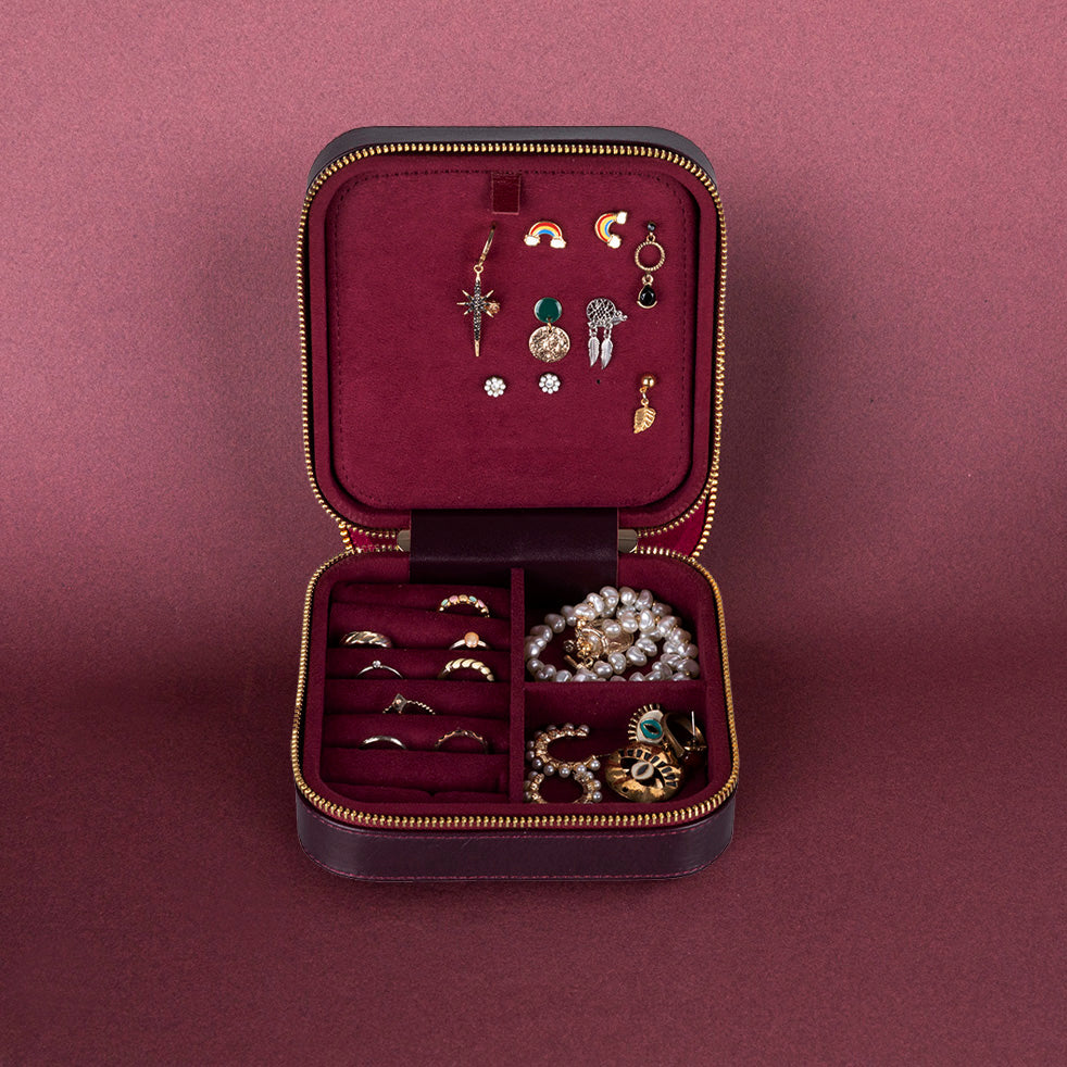 Amanda Genuine Leather Jewelry Box