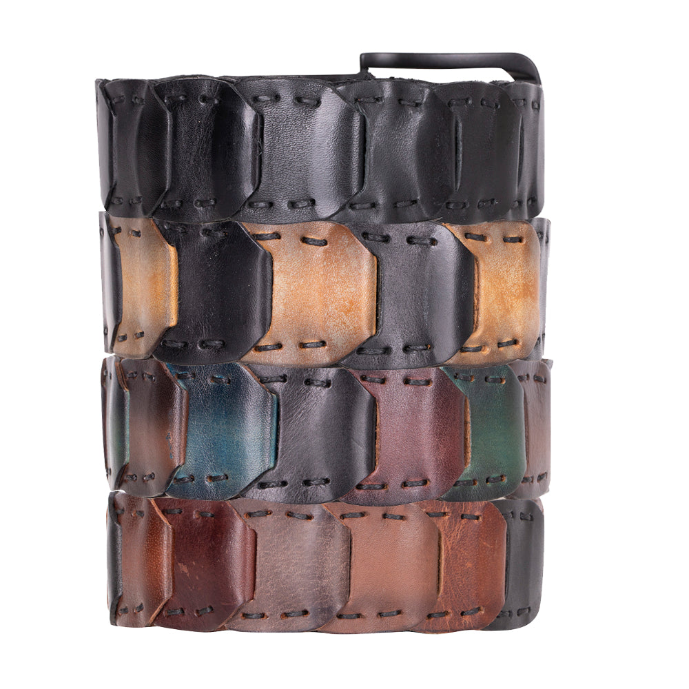 Eclipso Braided Genuine Leather Men's Belt