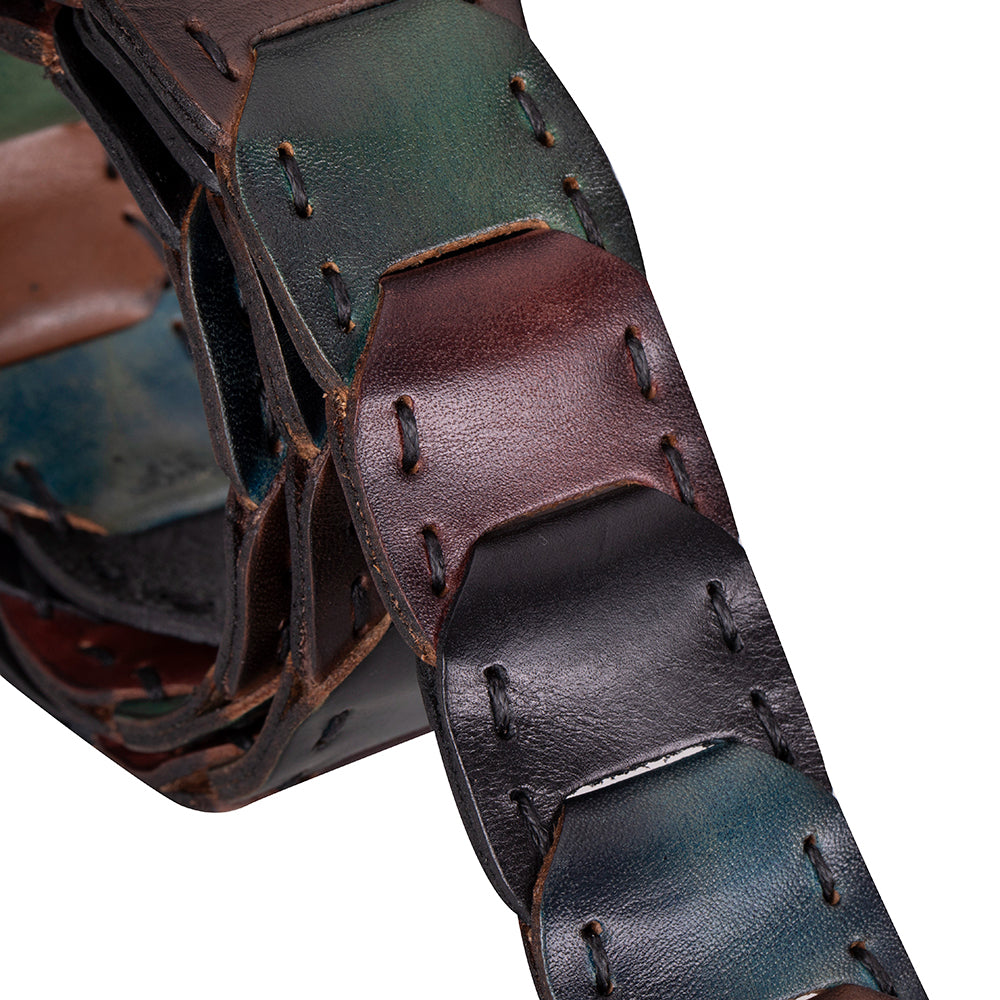 Eclipso Braided Genuine Leather Men's Belt