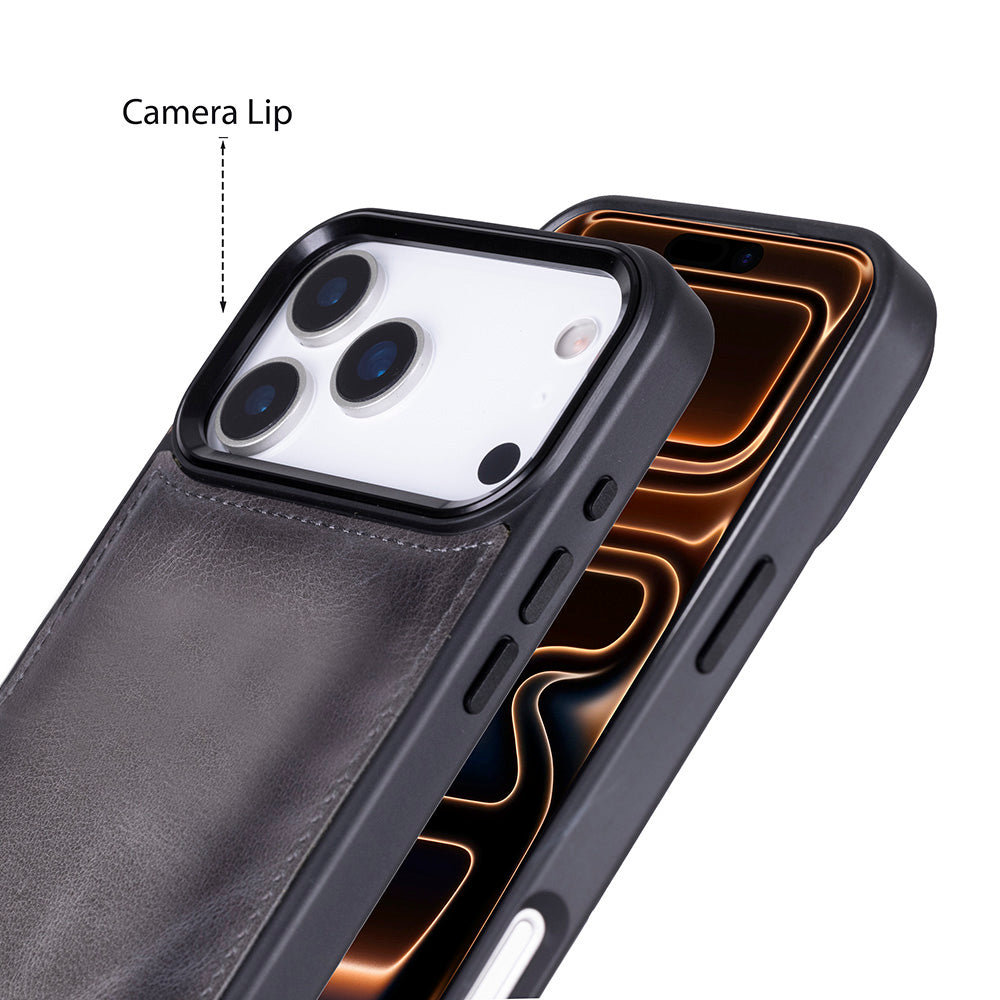 Magic iPhone 17 Pro Max Leather Detachable Wallet Case (RFID, Bouletta)