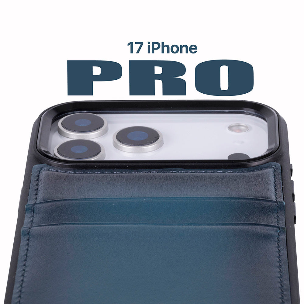 Flex iPhone 17 Pro Leather Case (Card Holder, Bouletta)