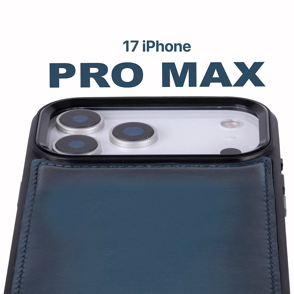 Magic iPhone 17 Pro Max Leather Detachable Wallet Case (RFID, Bouletta)