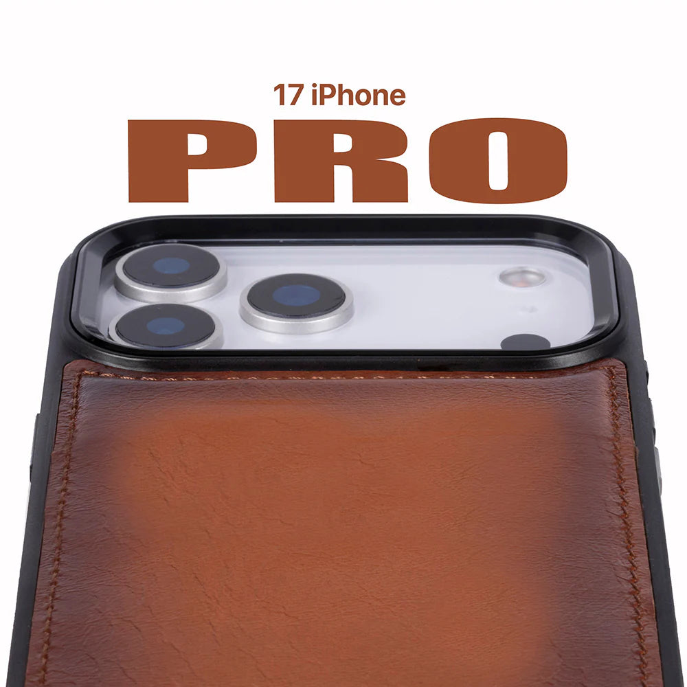 Magic iPhone 17 Pro Deri Ayrılabilir Cüzdan Kılıf (RFID, Bouletta)