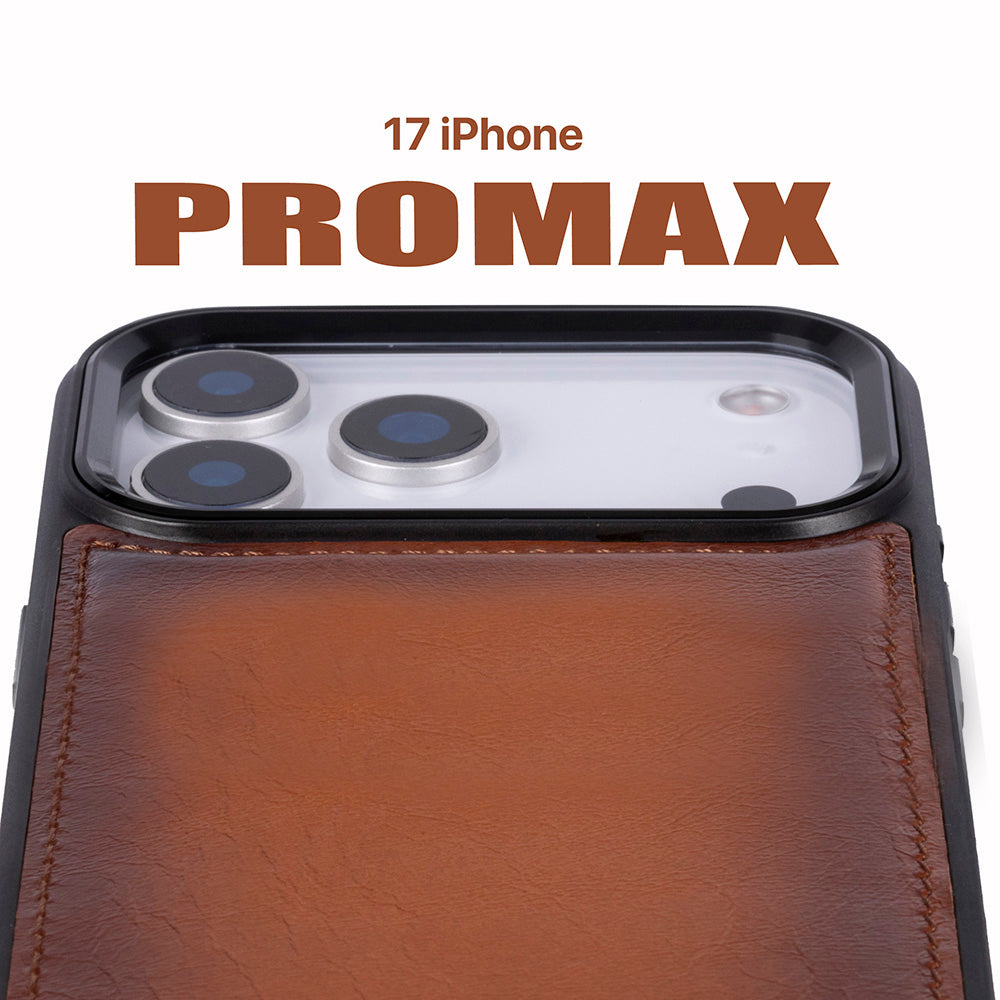 Magic iPhone 17 Pro Max Leather Detachable Wallet Case (RFID, Bouletta)