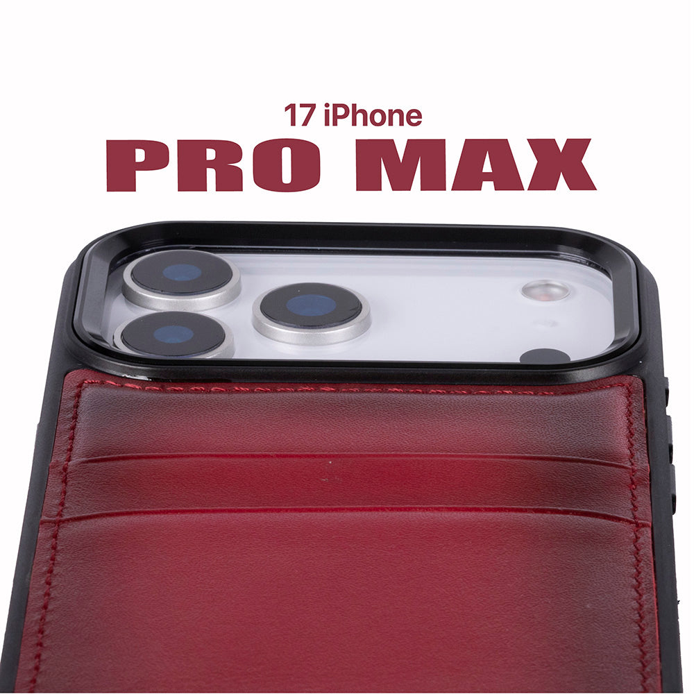 Flex iPhone 17 Pro Max Leather Case (Card Holder, Bouletta)