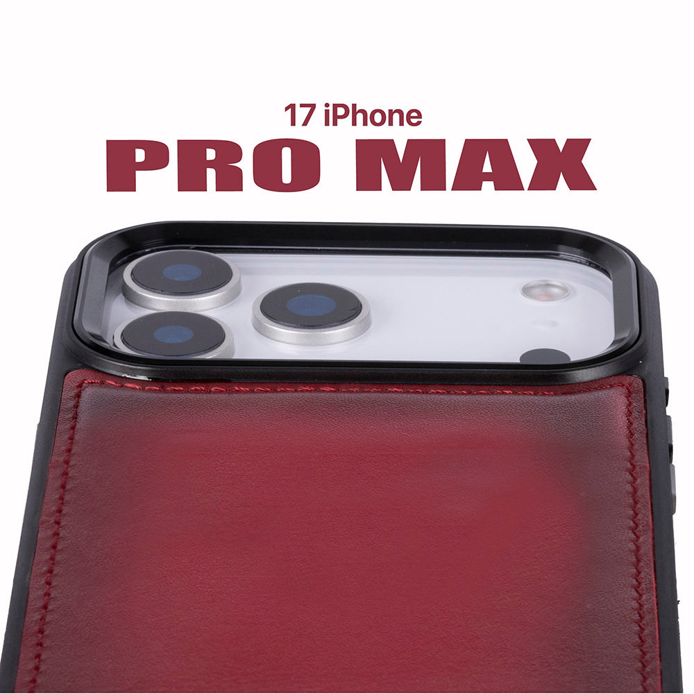 Magic iPhone 17 Pro Max Leather Detachable Wallet Case (RFID, Bouletta)