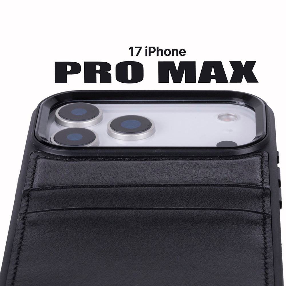 Flex iPhone 17 Pro Max Leather Case (Card Holder, Bouletta)