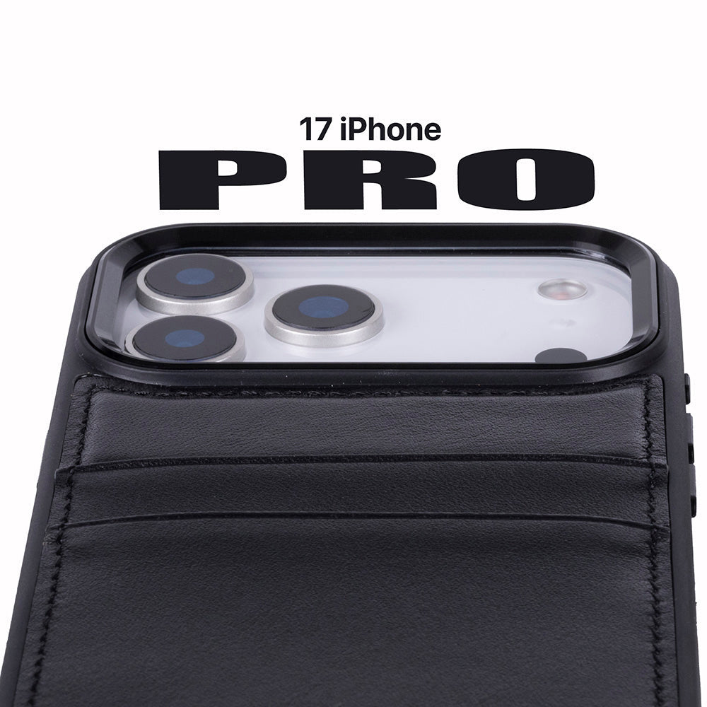 Flex iPhone 17 Pro Leather Case (Card Holder, Bouletta)