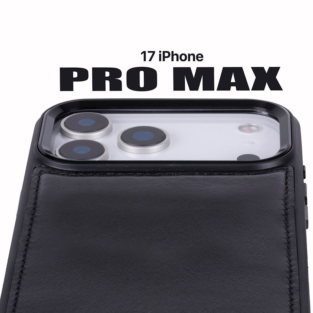 Magic iPhone 17 Pro Max Leather Detachable Wallet Case (RFID, Bouletta)