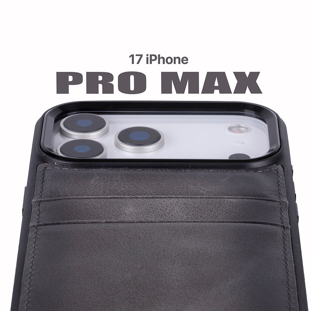 Flex iPhone 17 Pro Max Leather Case (Card Holder, Bouletta)