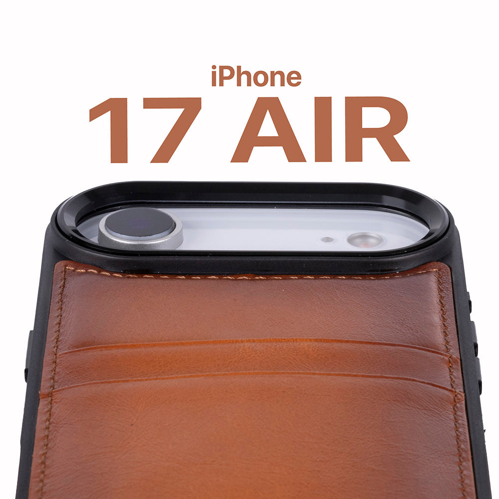 Flex iPhone 17 Air Leather Case (Card Holder, Bouletta)