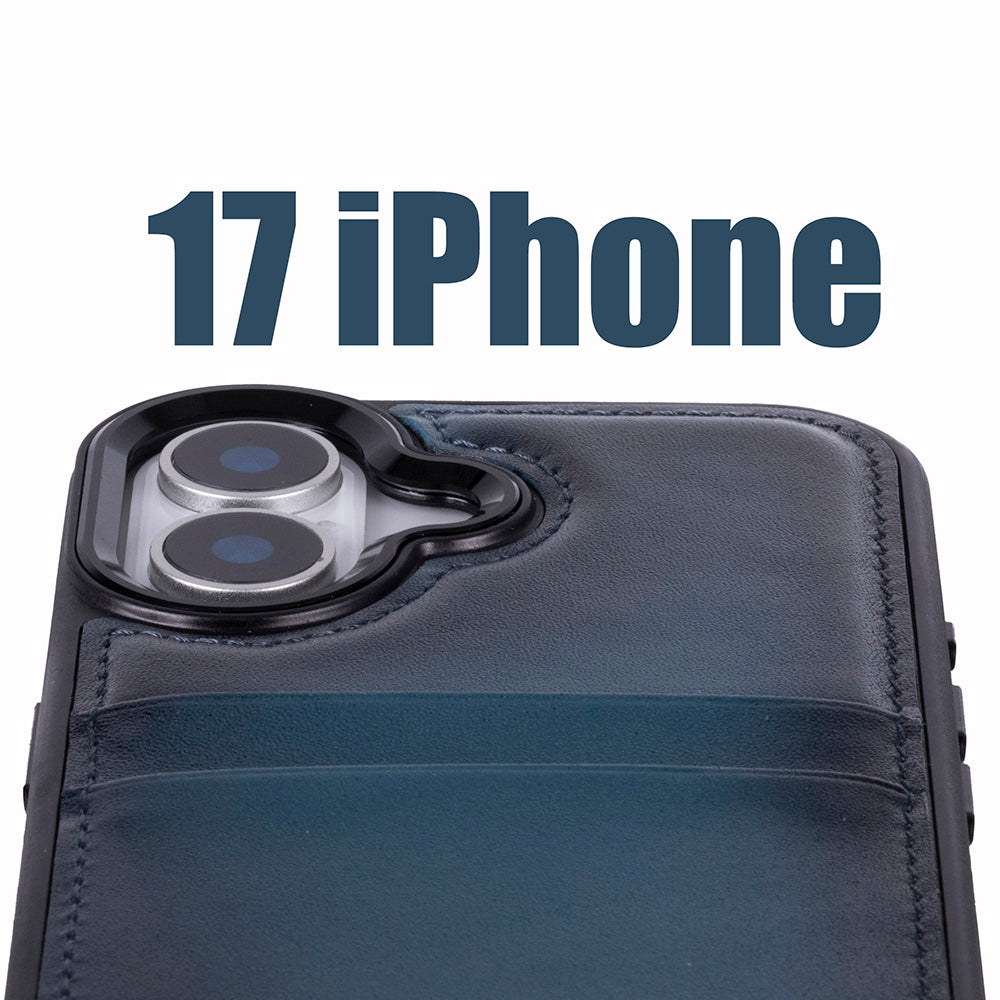 Flex iPhone 17 Deri Kılıf (Kartlık, Bouletta)