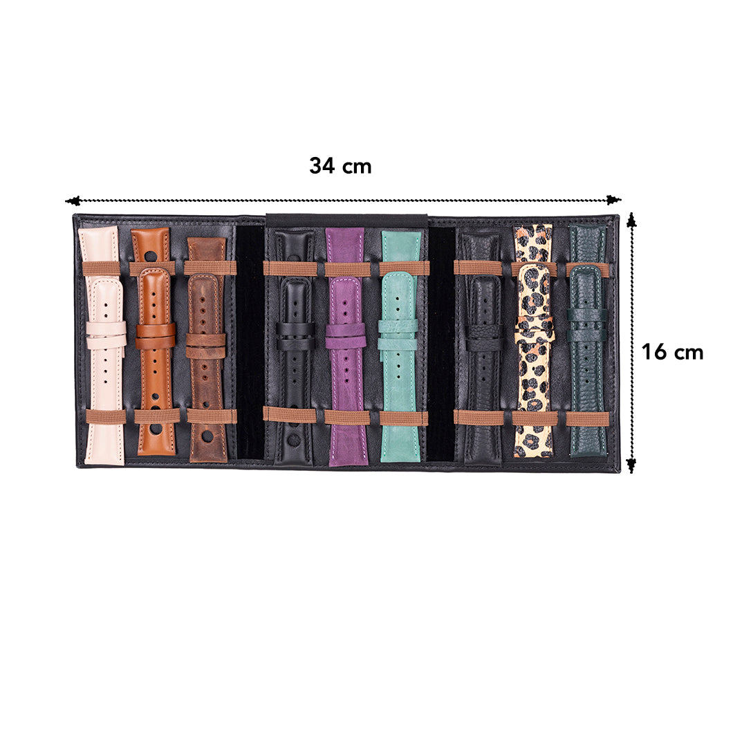 Triple Watch Band Genuine Leather Organizer