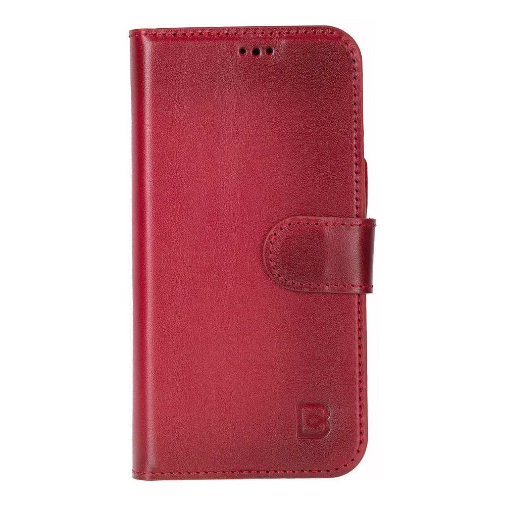Magic iPhone 17 Detachable Genuine Leather Wallet Case