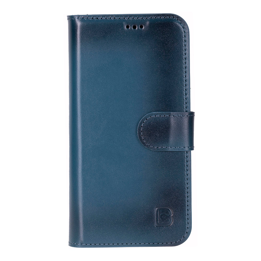 Magic iPhone 17 Detachable Genuine Leather Wallet Case