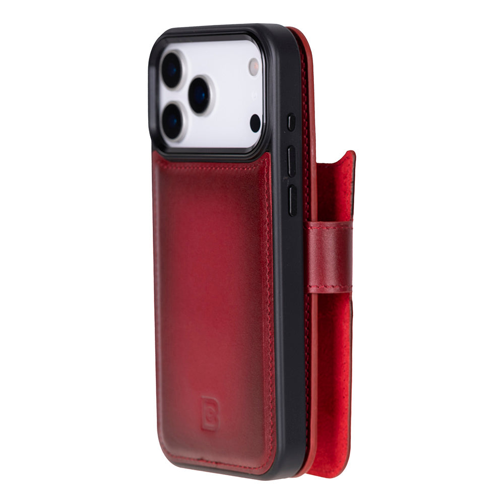 Magic iPhone 17 Pro Max Leather Detachable Wallet Case (RFID, Bouletta)