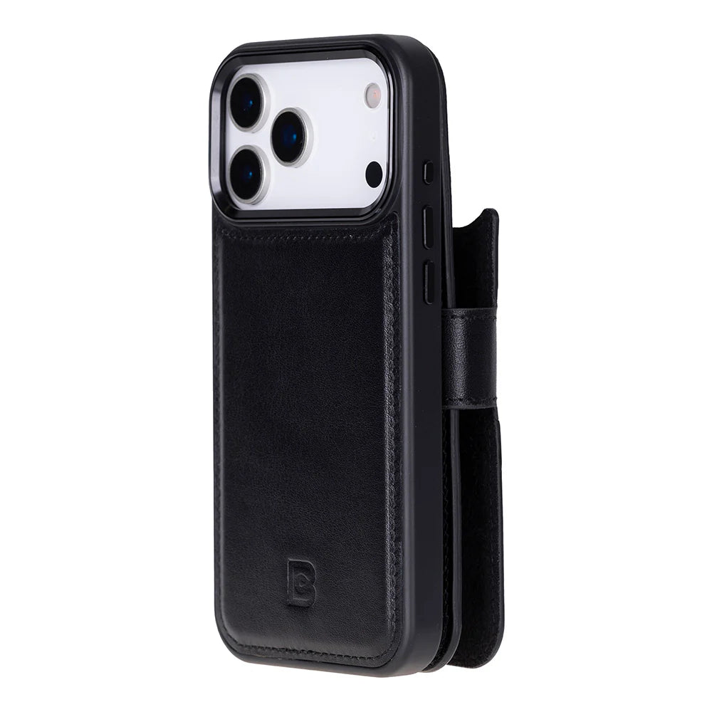 Magic iPhone 17 Pro Deri Ayrılabilir Cüzdan Kılıf (RFID, Bouletta)