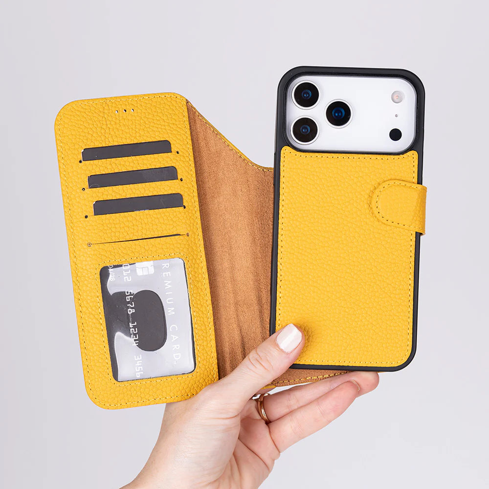 Magic iPhone 17 Pro Leather Detachable Wallet Case (RFID)