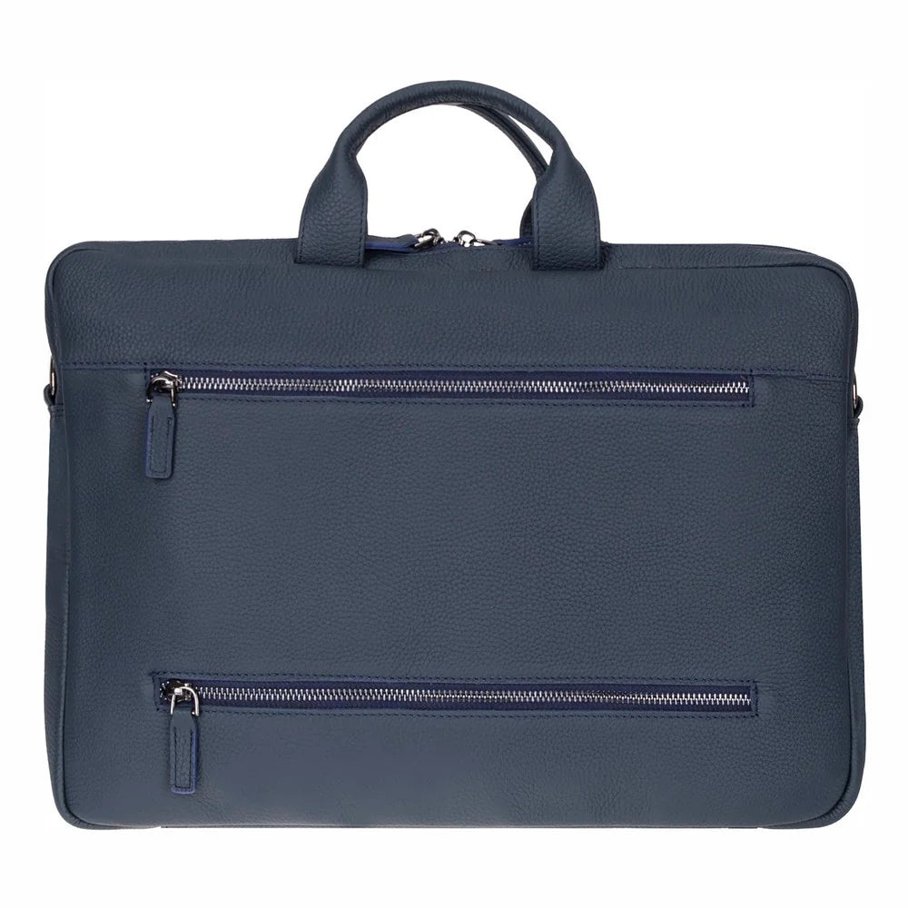 Truro Leather Business Briefcase / Laptop Case 16" with Suitcase
