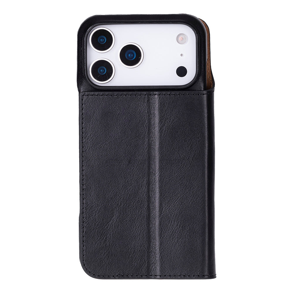 Sonat iPhone 17 Pro Max Deri Cüzdan Kılıf
